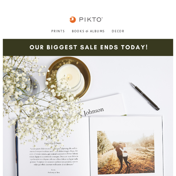 Hurry! Last Day to Get 45% Off Photobooks!