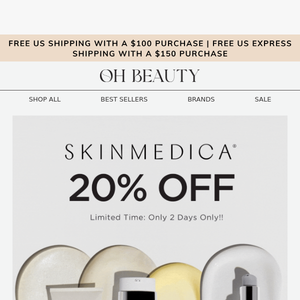 20% OFF SkinMedica Ends at Midnight 🌃
