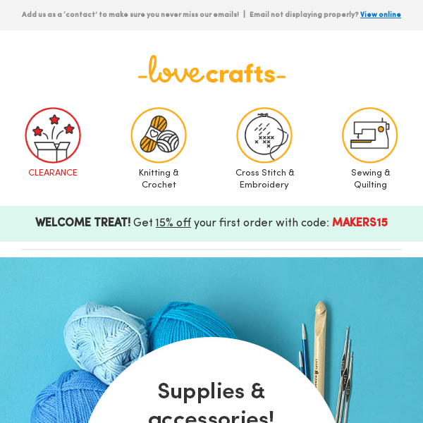 HUGE savings on supplies & accessories (up to 35% off)