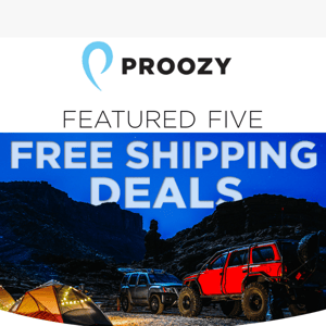 Take advantage of our free shipping deals today!