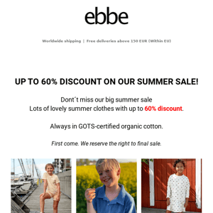 Check out our big summer sale 🌻