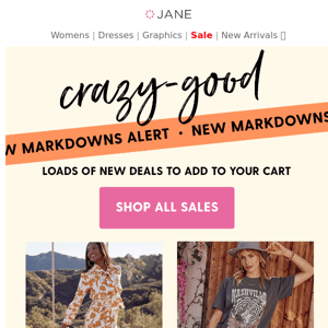 LOADS MORE ⬇️ Markdowns ⬇️ Just Added!​