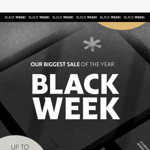 BLACK WEEK | Up to 40% discount on our entire range! ✨