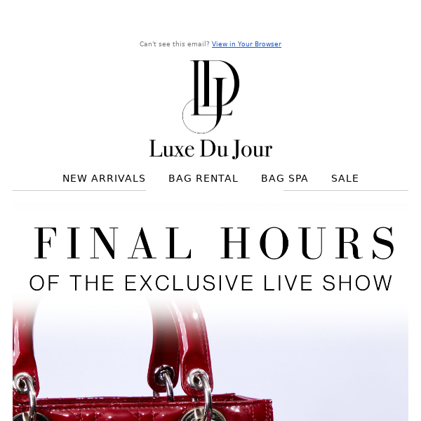 FINAL HOURS OF THE EXCLUSIVE LIVE!