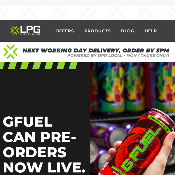 GFUEL CAN PRE ORDERS NOW LIVE! 🔥
