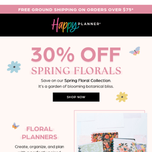 Ends Soon: 30% OFF All Florals 🌼