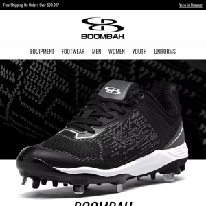 Here Now: Boombah Viper Metal Cleats!