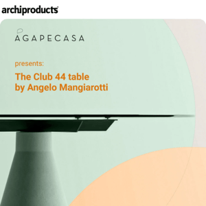 Agapecasa Club 44: a table in three pieces by Angelo Mangiarotti