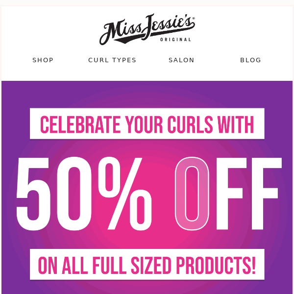 50% Off All Your Curly Hair Favorites 💖