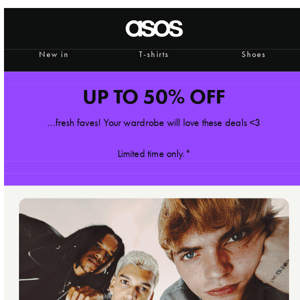 Up to 50% off fresh faves! 🌱