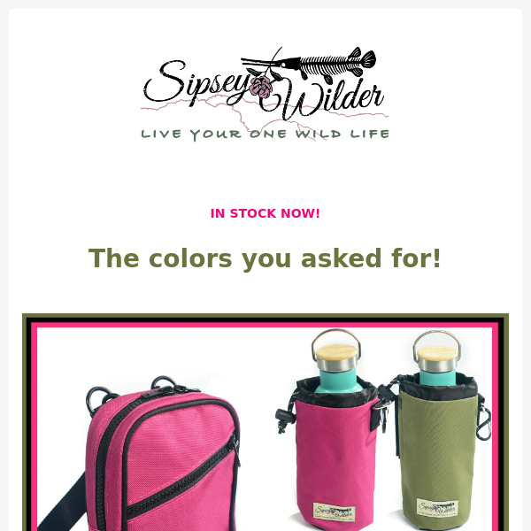 NEW COLORS! Moss & Magenta