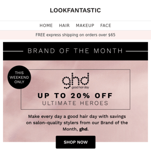 NOW LIVE! 💖 Up to 20% off ghd HEROES