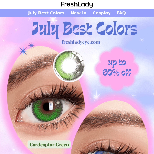 Just in! July Best Color is Green or Blue?