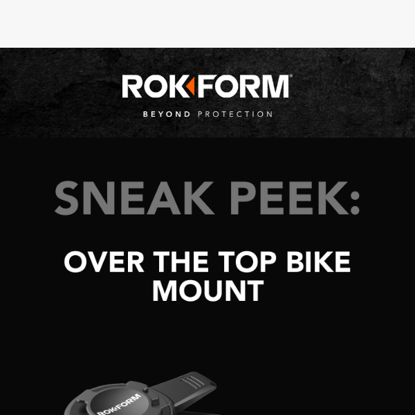 👀 Something New: Over the Top Bike Mount