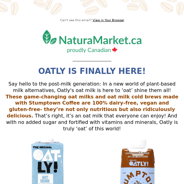 Oatly Milk, Creamers & Cold Brew Is Finally in Canada!