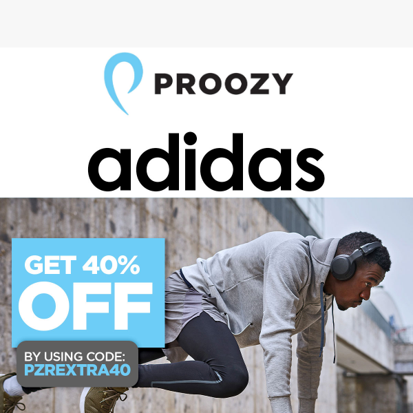 Shop adidas now for an additional 40% off everything!