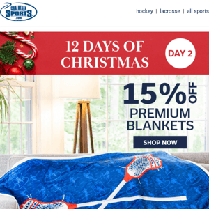 Get Cozy with 15% Off Blankets TODAY!