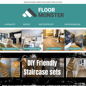 🏡A step above the rest - check out our vinyl and Laminate Stair sets!