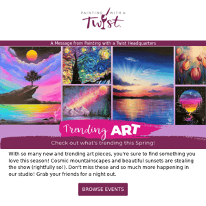 Painting with a Twist unleash your inner artist this Spring