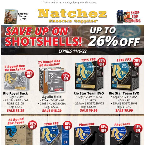 Save Up on Shotshells!