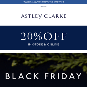 BLACK FRIDAY 20% off is now open to all