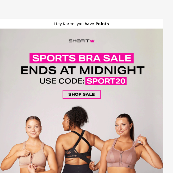 Sports Bra Flash Sale Ends Tonight!