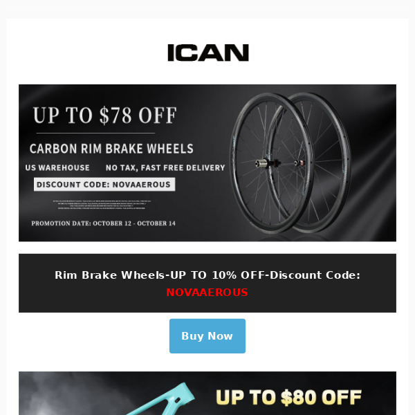 UP 80 USD OFF-US Warehouse-Rim Brake Wheels & M27 Frame