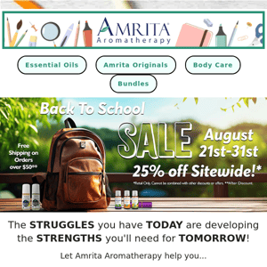 🏫 Back to School Treat - Buy Aromatherapy! 🎒