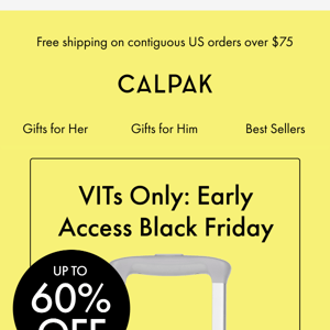 EARLY BLACK FRIDAY ACCESS // Up to 60% Off