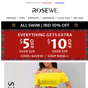 RE: ALL SPRING DRESSES 50% OFF!