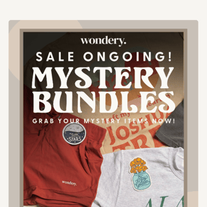 Grab your Mystery Bundle! 🏕️ Only available for a limited time!