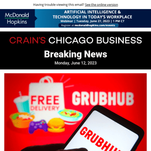 Grubhub lays off 400 workers