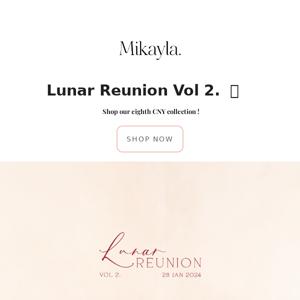 Lunar Reunion Vol 2 🧧 | 28th January 12pm