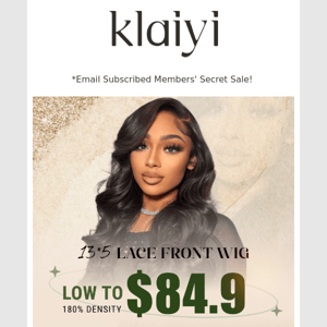 Factory Price! $84.9 for 13*5 lace front wig