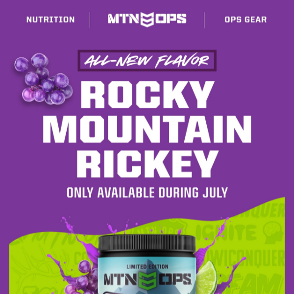 ROCKY MOUNTAIN RICKEY // New Flavor Drop