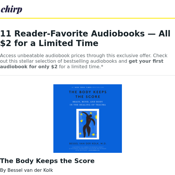 11 Reader-Favorite Audiobooks — All $2 for a Limited Time