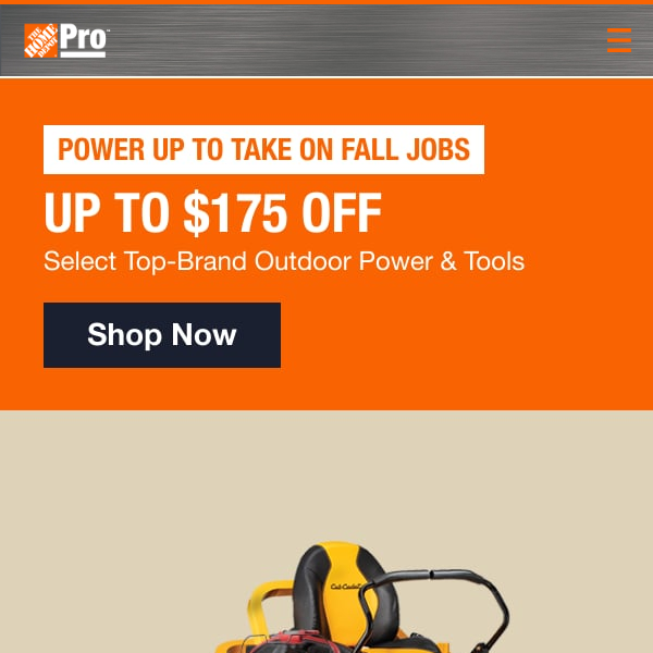 Up to $175 Off {Labor Day Prices} Time to Power Up