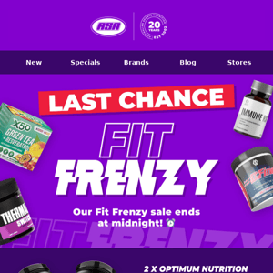 FIT FRENZY ENDS SOON ⏰