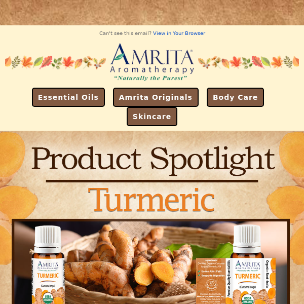 🌿 Discover the Power of Turmeric Essential Oil