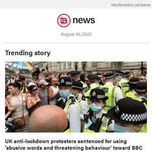 UK anti-lockdown protesters sentenced for using 'abusive words and threatening behaviour' toward BBC journalist