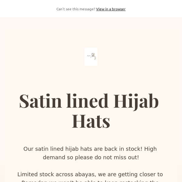 Satin hijab hats