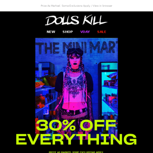💥 30% Off Everything 💥
