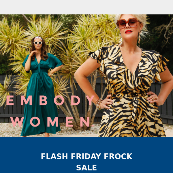FLASH FROCK SALE // 20% OFF !