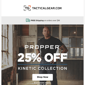 [URGENT] Limited time Propper Kinetic sale