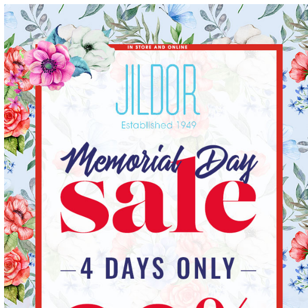 Memorial Day Sale! 4 Days ONLY! Starts Now!