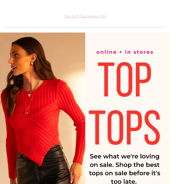 Tops to Score on Sale