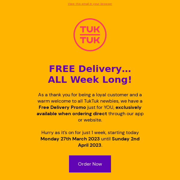 FREE DELIVERY WEEK🤩