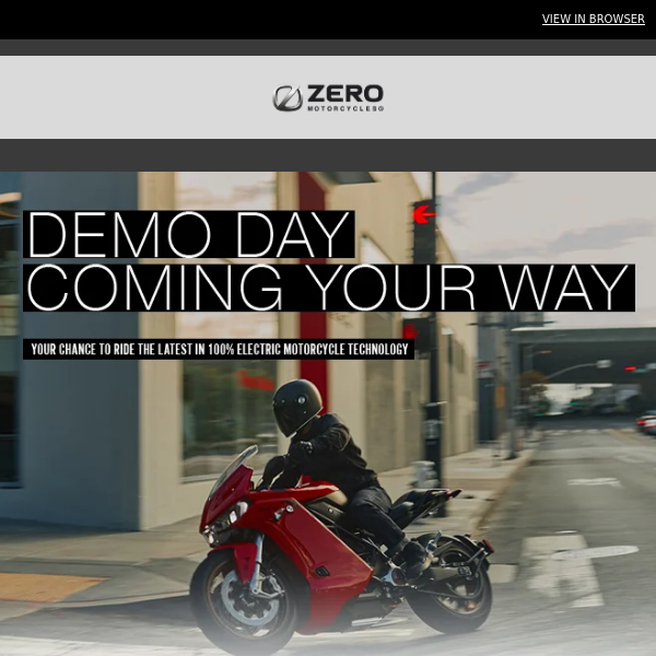 ZERO MOTORCYCLES Demo Day Melbourne.