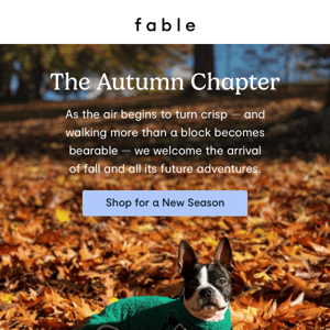 Gear up for fall
