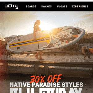 New Deals Added: 30% Off Native Paradise Styles